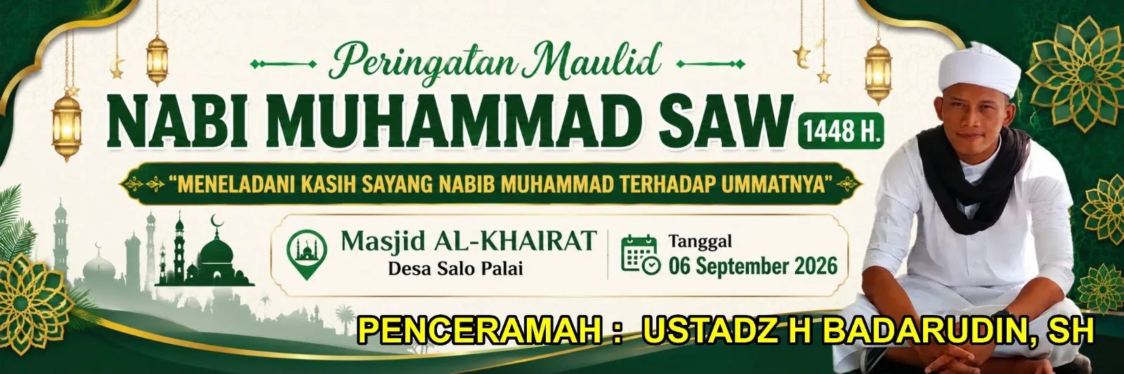 Peringatan Maulid Nabi Muhammad SAW di Masjid Al-Khairat Salo Palai