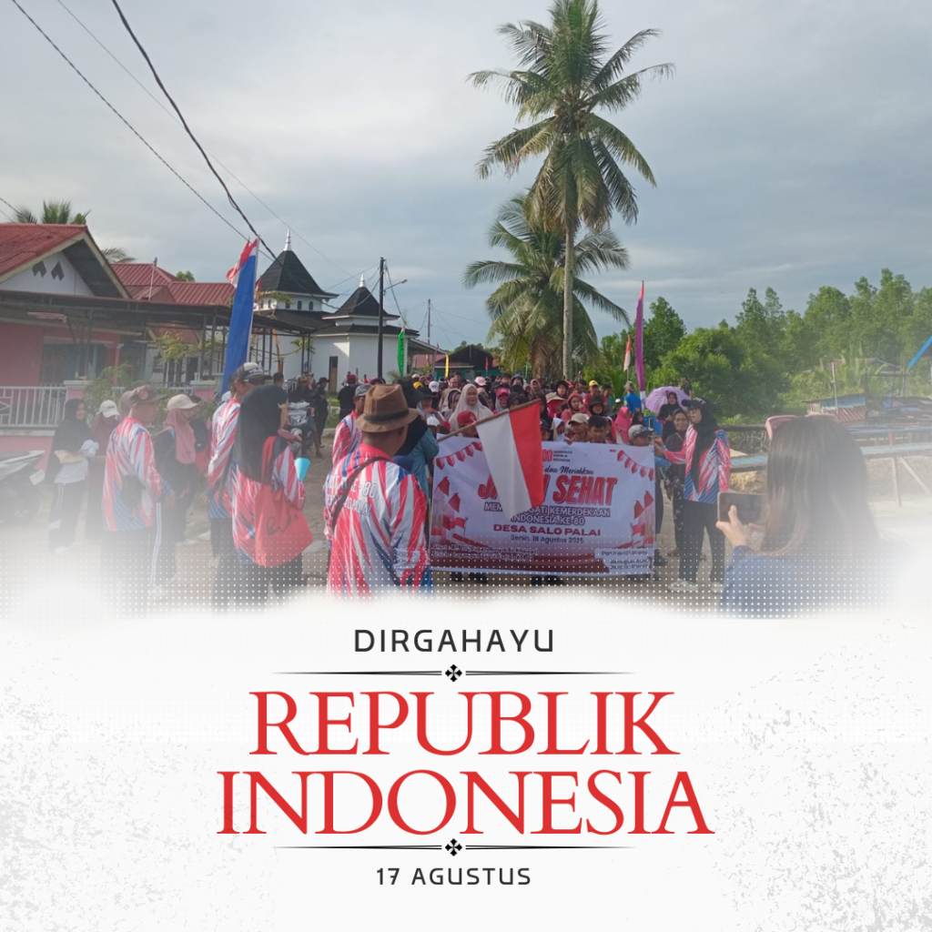 HUT Kemerdekaan RI Ke-80 Jalan Sehat Bersama Seluruh Warga Desa Salo Palai