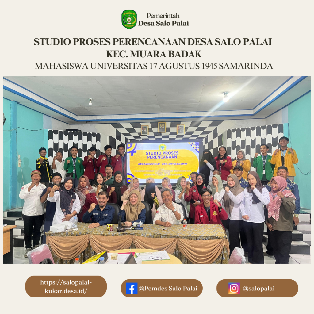 Penanda Tanganan MOU Kerjasama Pemerintah Desa Salo Palai Dengan Akademisi Universitas 17 Agustus 1945 Samarinda