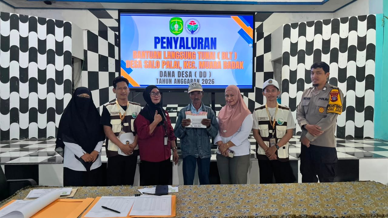 Pemerintah Desa Salo Palai Salurkan Bantuan Langsung Tunai (BLT) Dana Desa Tahun Anggaran 2026 kepada Masyarakat Penerima Manfaat