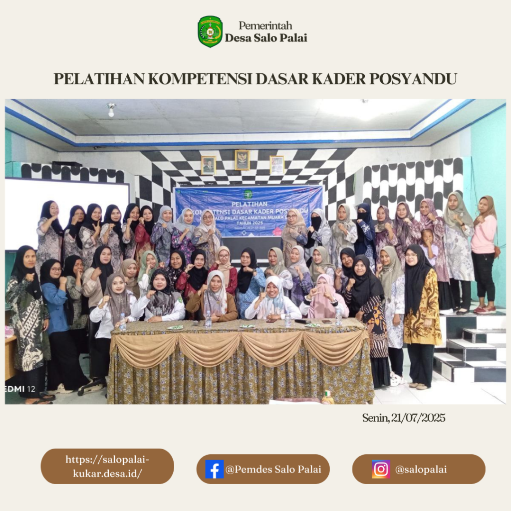 PELATIHAN KOMPETENSI DASAR KADER POSYANDU
