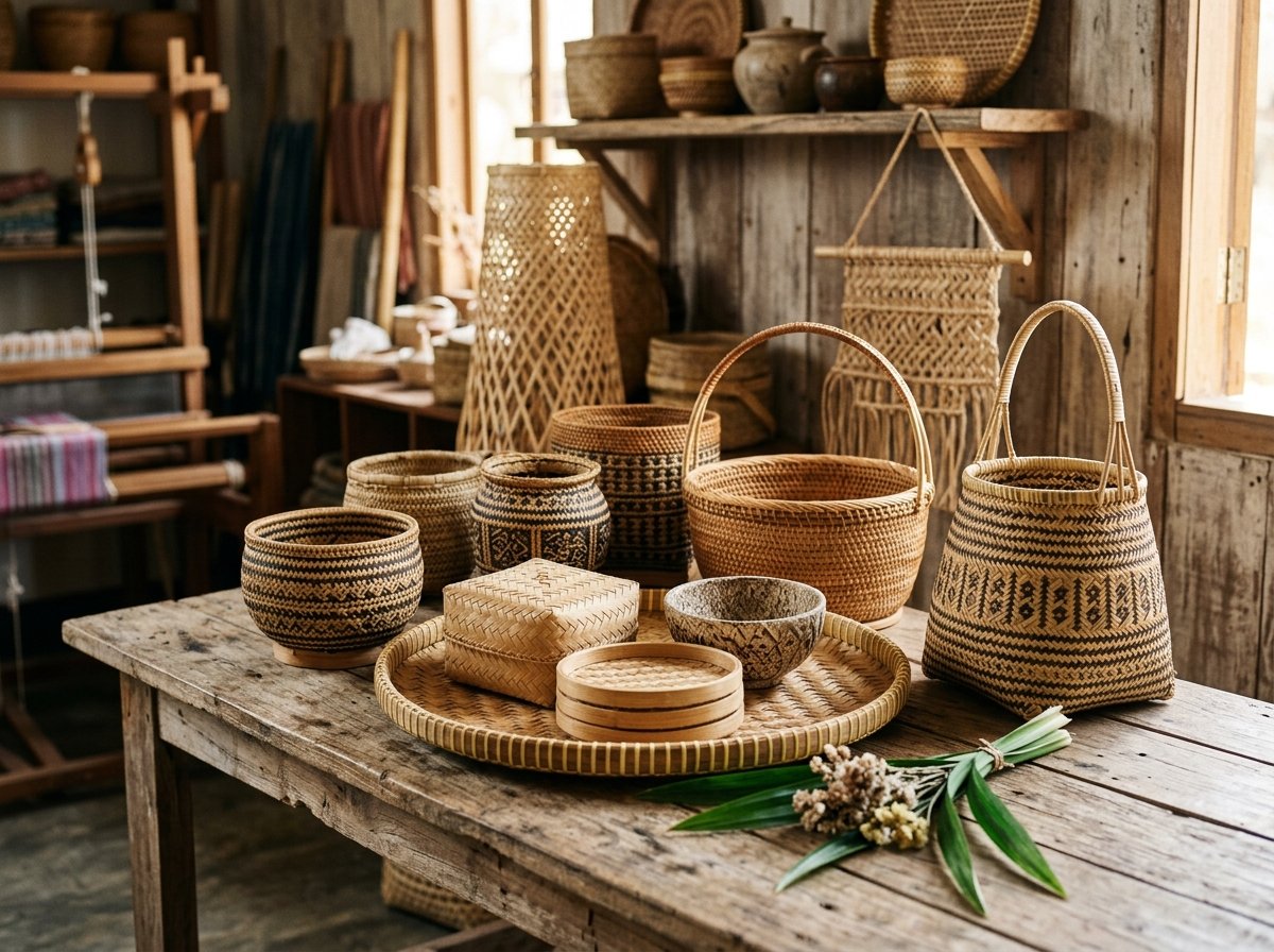Kerajinan Anyaman Bambu Tradisional